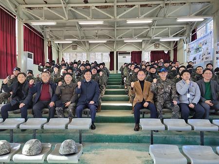 총장님, ROTC 기초군사 격려 방문(학과 학생 13명 참석)('26. 01. 08.목)